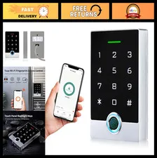 Wireless WiFi Access Control System - Fingerprint Keypad, ID Keyfob, Weatherproo