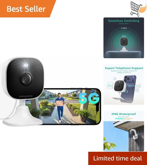 4MP Wi-Fi Security Camera Indoor Outdoor Audio Video Motion Night Vision