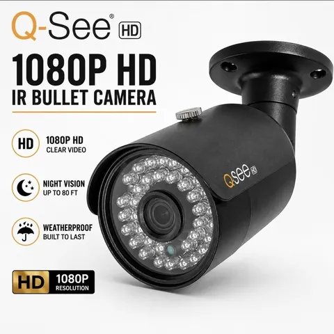 Original Q-See 1080P Analog HD IR Bullet add on Security Camera MPN: QCA8050BA