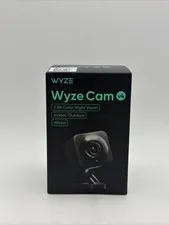 Wyze Cam v4 2.5K QHD Indoor/Outdoor WiFi Smart Security Camera Wired Black