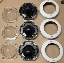 Lot of (3) AXIS P3245-V Network Cameras 1080p PoE Dome | Tested/Working