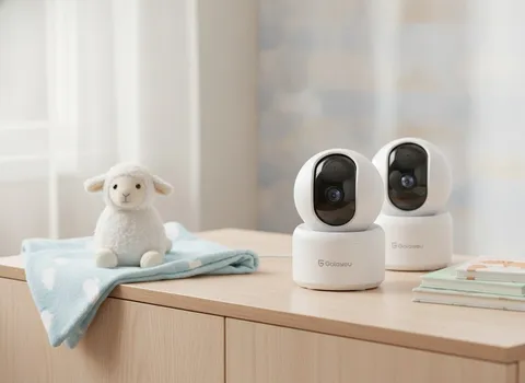Indoor Security Camera, 2K, 2 Pack, 2.4G WiFi, Night Vision, PTZ, G2