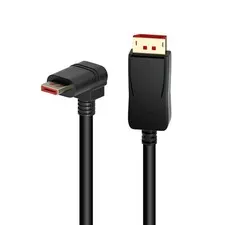 8K 60Hz 90 Degree Right Angle DisplayPort 1.4 Male To Male Cable 6ft 1.8m