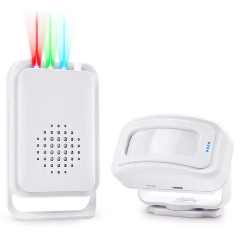 Indoor PIR Motion Sensor Alarm Chime Mode Vibration Mute Mode DIY Pairing Easy