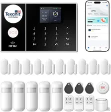Wireless Alarm System for Home Security,24 Pcs Home Alarm System Wireless DIY Ki