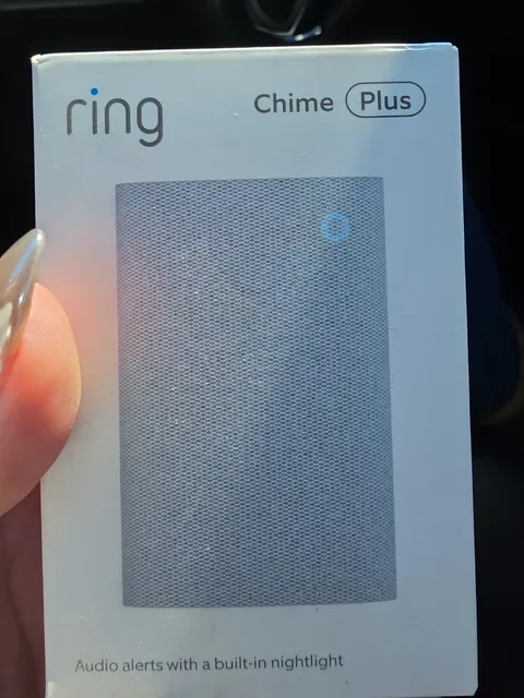 Ring Chime Plus Clear Audio Alert System White 
