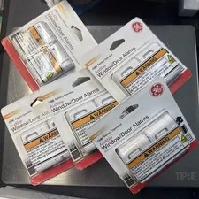 5 Brand New 2 Packs Of GE audible Window/Door Alarms  10 Total Alarms Battery