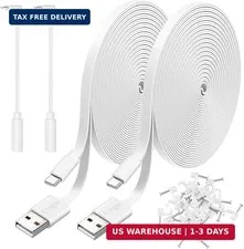 2 Pack 10FT Power Extension Cable Compatible with Wyze Cam v4/v3/OG,Wyze Cam Pan