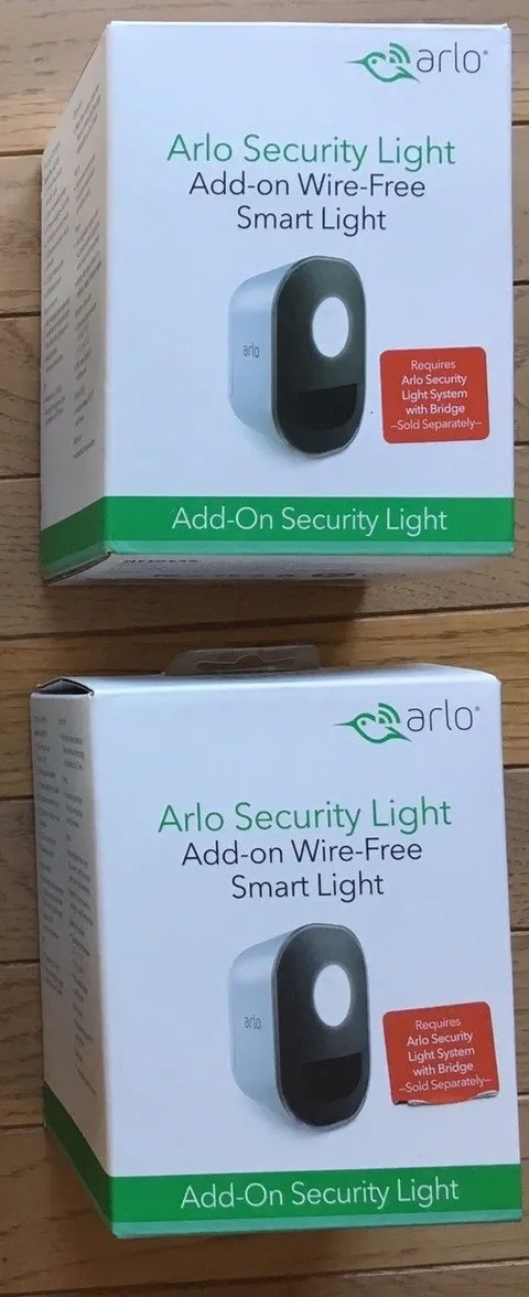 ARLO SMART HOME SECURITY WIRELESS LIGHT SET AL1101-100NAS 2 PACK NEW BEST OFFER!