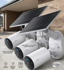 Tapo 3-Pack Solar Outdoor Security Camera System | Wireless 1080p HD IP66 Cam
