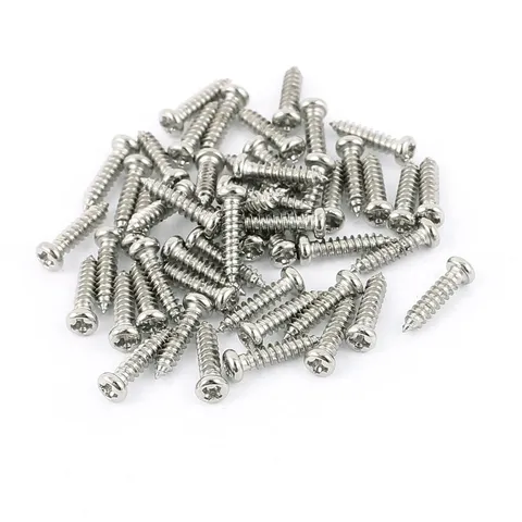 50pcs M2.3 x 10mm Stainless Steel Cross pan Head Self Tapping Screws Bolts