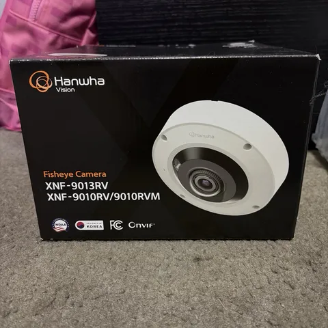 Hanwha XNF-9013RV X-Series 12MP Sensor AI IR Fisheye Camera