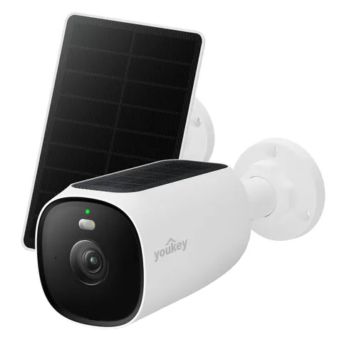 Solar Security Camera Wireless Outdoor, 24/7 AOV Recording, 2.5K No Subscript...
