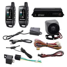 Easyguard Ec206-B 2 Way Car Alarm System Rechargeable Lcd Pager Vibration Alarm