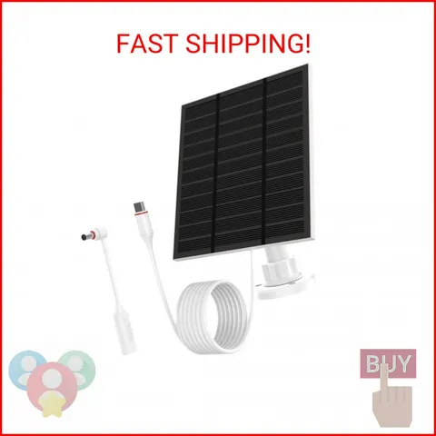 Solar Panels for Ring Camera Outdoor (New Generation) 5W 5V Solar Panel Charger