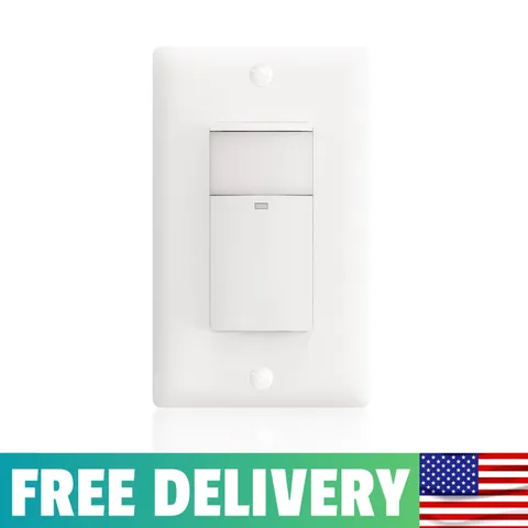 Motion Sensor Light Switch, PIR Motion Detection Wall Switch With Adjustable Sen
