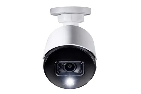 5MP Super HD Weatherproof Indoor/Outdoor Add-On Analog Bullet w/Warning Light...