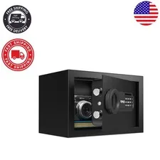 Secure 0.3 CuFt Personal Safe with Anti-Theft Alarm - Ideal for Valuables & Cash