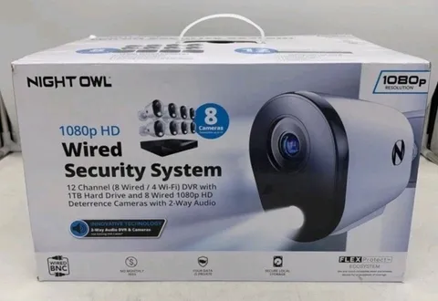 New Night Owl 1080p HD Wired Security System 8 Cameras 1TB DVR WM-FTD281-8L