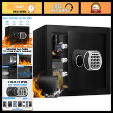 1.8 Cuft Fireproof Waterproof Safe Box, Anti-Theft Digital Keypad, Home Security