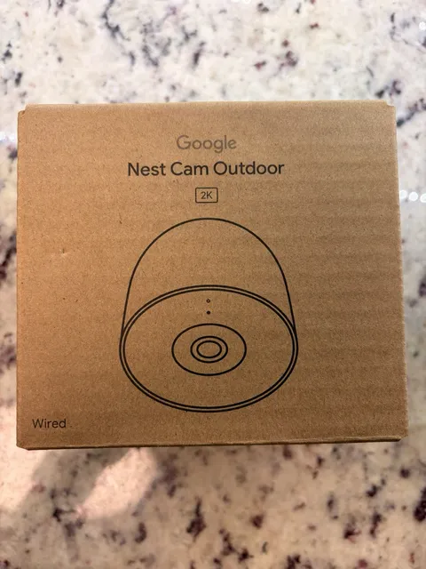 Google Nest Cam Outdoor 2nd Gen Wired 2K HDR Security Camera – Snow – New