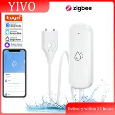 Zigbee Water Sensor Leakage Alarm Flood Leak Detector for Tuya Smartlife APP Rem