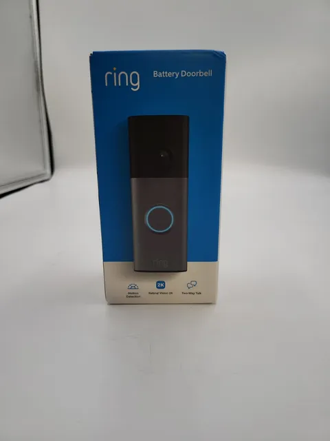 Ring - Battery Doorbell (newest model) Retinal 2K with wide-angle video