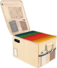 Fireproof Document Box Fire Proof Safe Box for Home Document Organizer with