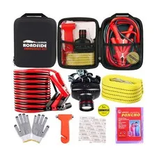 Car Roadside Emergency Kit, with Jumper Cables Automotive Kit,Car Safety Road...
