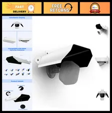 Universal Metal Sun Rain Cover Shield for Security Cameras - Aluminum Protective