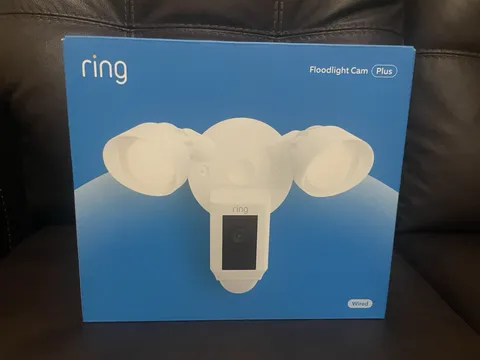 Ring Floodlight Cam Wired Plus Surveillance Camera - White