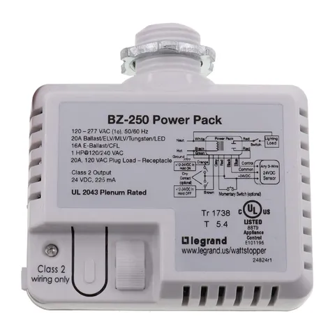 BZ-250 Lighting Plug Load Flex Control Power Pack, 24Vdc, 120-277V