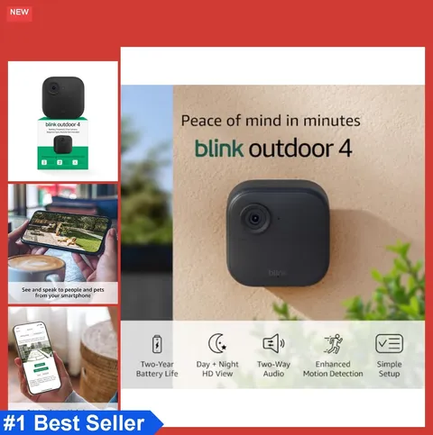 Blink Outdoor 4 Wireless Camera, Two-Way Talk, Add-On Camera Black, NEW
