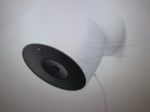 Google Nest Outdoor Smart Security Camera Wired, 2nd Gen - Snow