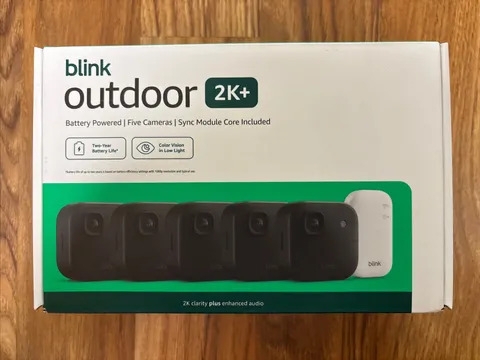 Blink Outdoor 2K+ Wireless Smart Security 5 Camera System with Sync Module Core