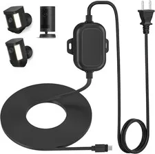 Weatherproof Power Cord for Ring Outdoor Cam Plus/Ring Spotlight Cam Plus/Pro (B