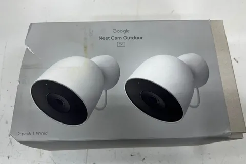 Google Nest Outdoor Smart Security Camera (Wired, 2nd Gen) 2-Pack - Snow