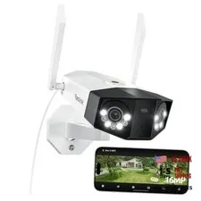 16MP Security Camera Outdoor Dual Lens 180 Degree Duo 3 WiFi | Dual-Band WiFi
