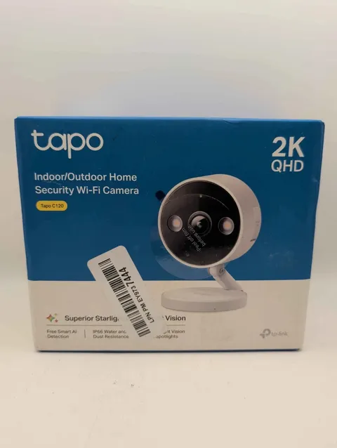 TP-Link Tapo C120 2K QHD Indoor/Outdoor WiFi Security Camera Night Vision