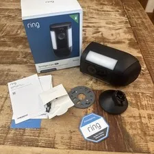 Ring Spotlight Cam Pro Wireless 2K Battery Outdoor Camera - 2023 (Black)