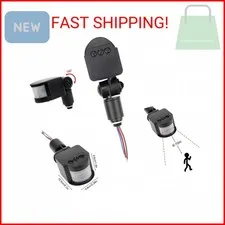 HiLetgo Outdoor PIR DC 12V Automatic Infrared PIR Motion Sensor Switch for LED F