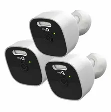 myQ Outdoor Battery Camera 3 Pack Wireless Security Cameras 1080P HD