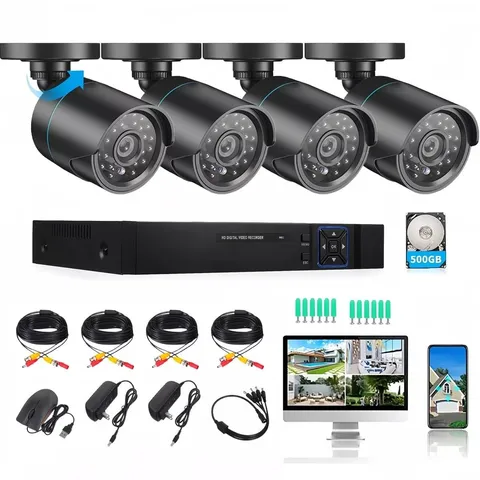 5MP Wired Security Camera System 8CH 3K Lite with 500GB Hard Drive