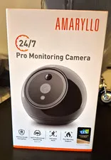 Amaryllo 24/7 Pro 1080p Wi-Fi Indoor Camera Night Vision Motion Facial Black