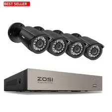 1080P Weatherproof 3K Lite Surveillance System with AI Human/Vehicle Detection