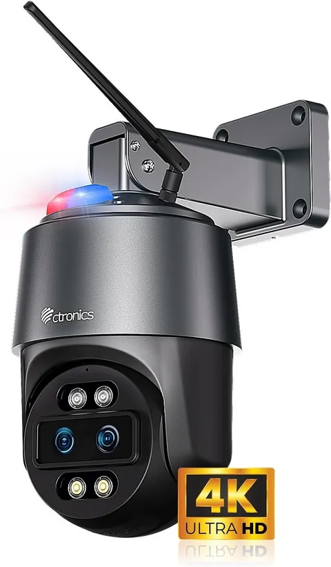 Security Camera, Dual-Lens 4K 8MP with Auto Tracking