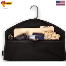 Hanger Diversion Safe with Hidden Pocket | Fits Under Hanging Clothes, Hide V...