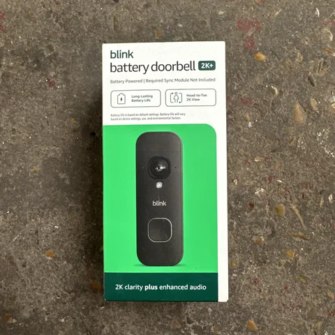 Blink Wireless Video Doorbell 2K HD Battery Camera Alexa Compatible Brand New