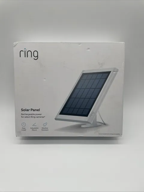 Ring Solar Panel for Select Ring Security Cameras - White, NEW UNOPENED BOX