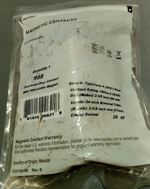 Resideo Magnetic Contact 958